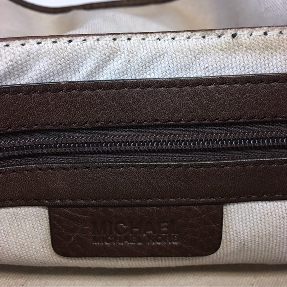 MICHAEL KORS Vintage Brown Pebbled Leather Bag - Picture 6 of 8